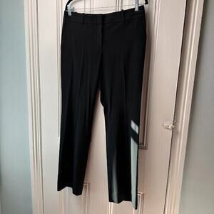 Ann Taylor Trouser Pants Womens 6 Black Pockets High Rise Office Career